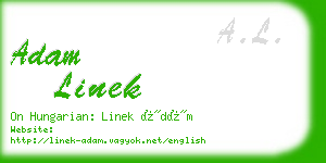 adam linek business card
